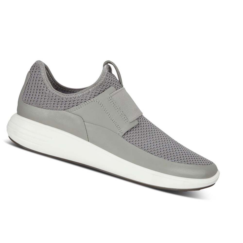 Női Ecco Soft 7 Runner Slip-on Alkalmi Cipő Szürke | HU 75HAP